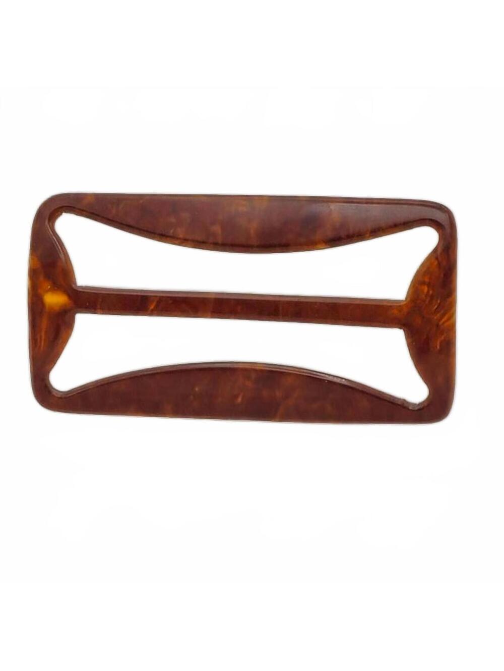 Vintage FAUX TORTOISE SHELL Plastic Belt / Sash  3 1/2"